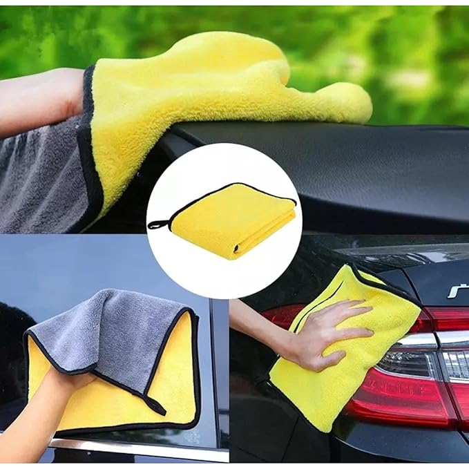 Microfiber Towel for Car Cleaning 500 GSM 40x60 (Assorted Colours)