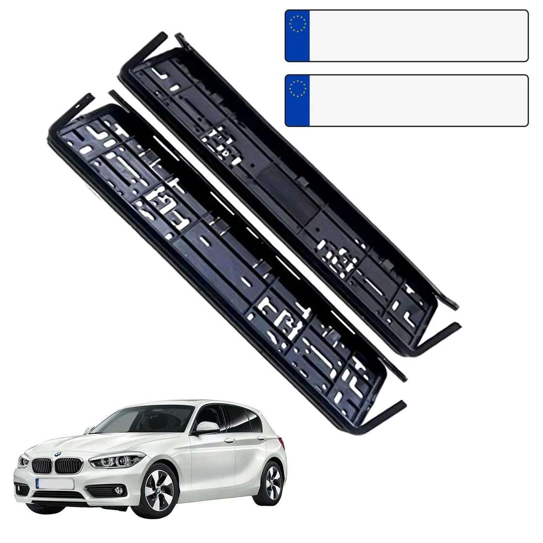 All Car Number Plate Frame For HSRP Number Protection Plate frame Car Number Plate (Plastic 50 cm x 15 cm)