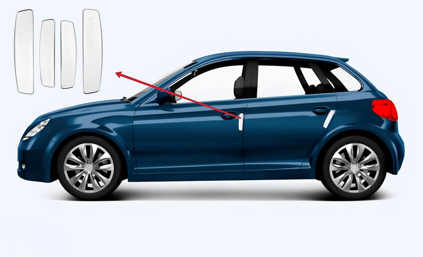 Universal Anti Scratch Car Door Edge Guard Bumper Scratch Protector Compatible with All Cars White Colour